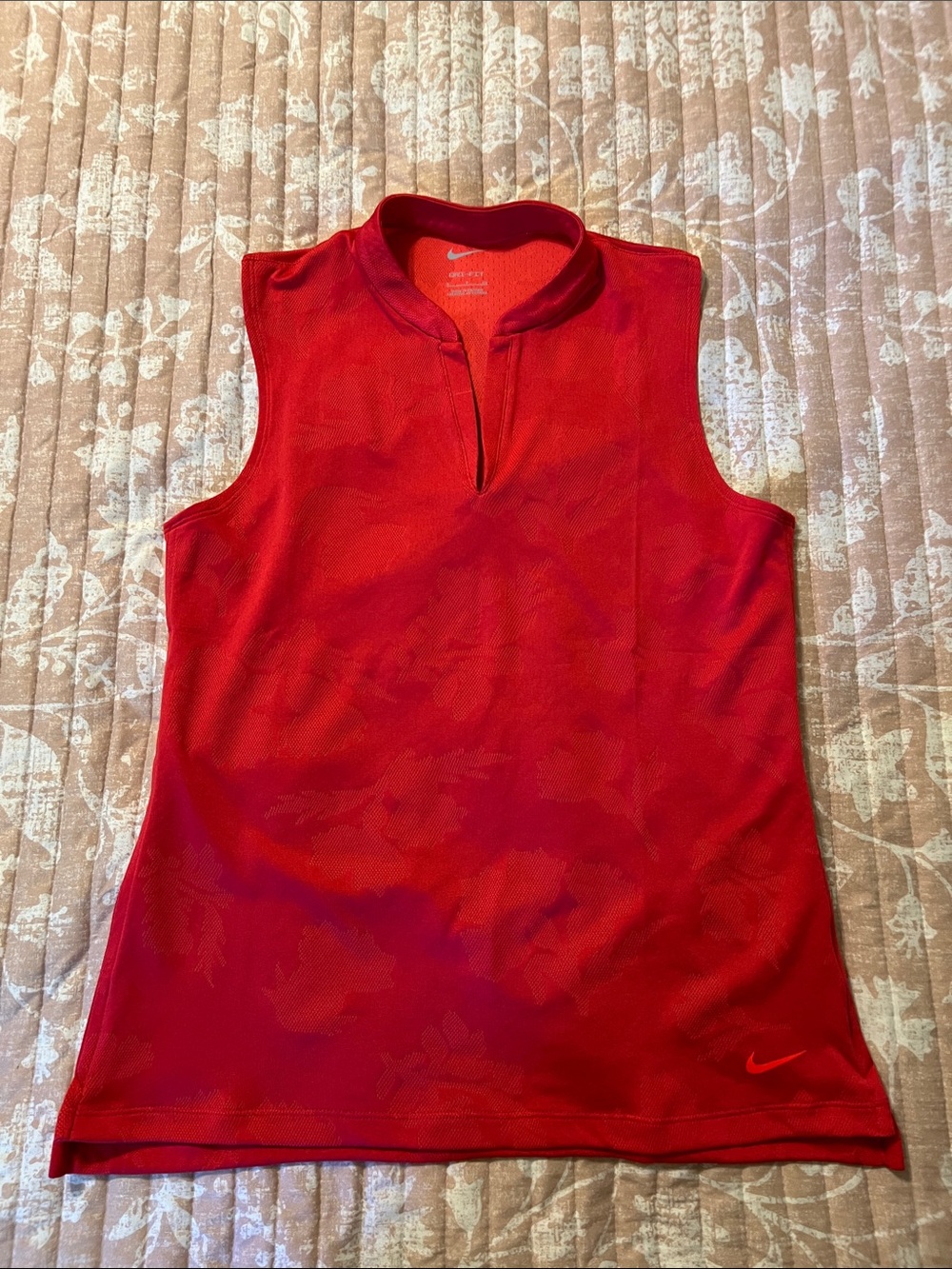 Nike Women's Red Sleeveless Athletic Tank Top